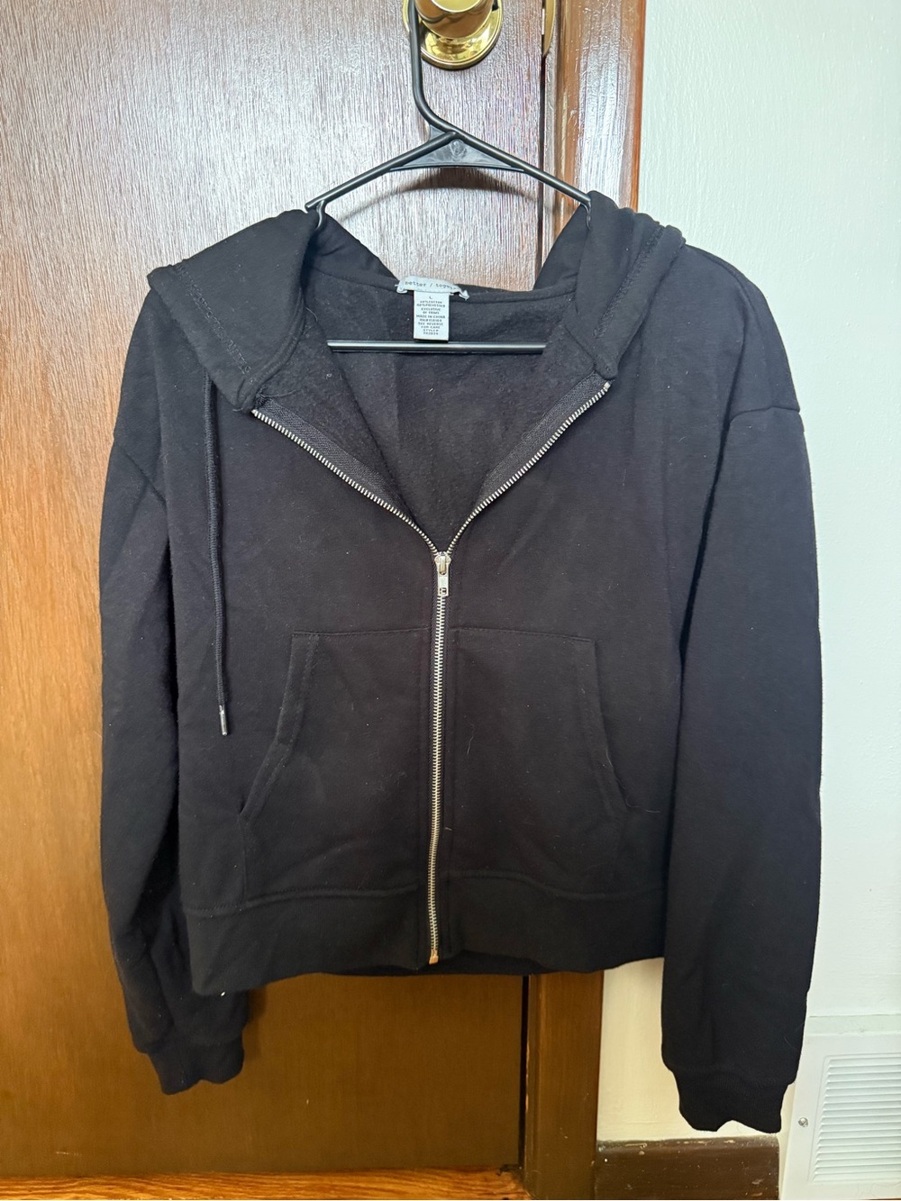 Black Full-Zip Hoodie Jacket